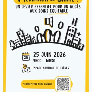 Affiche colloque médiation en santé 2026