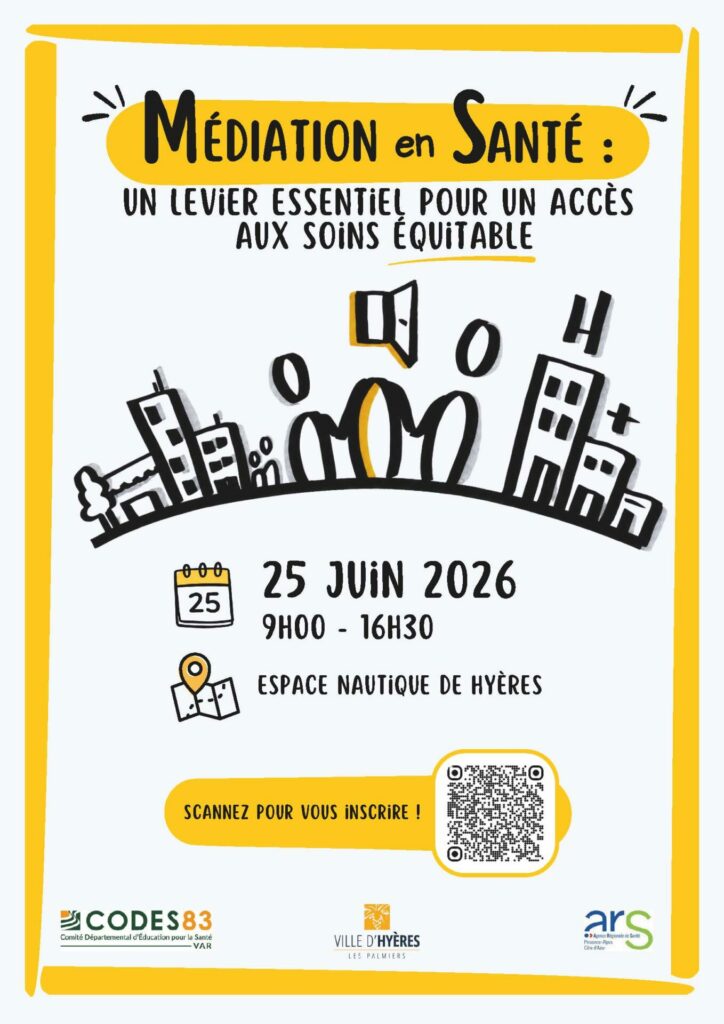 Affiche colloque médiation en santé 2026