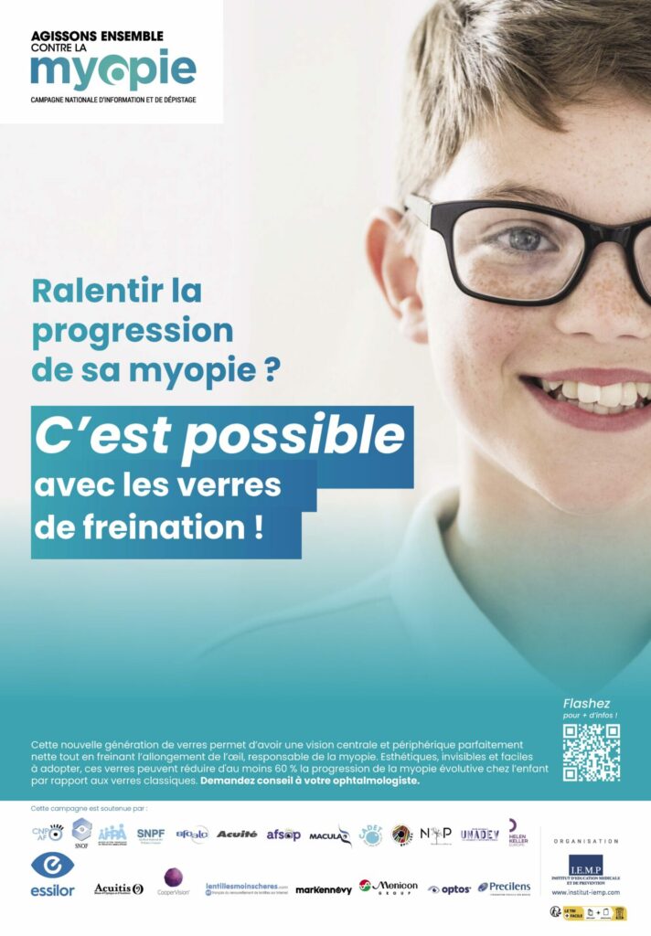 Ralentir la myopie avec des verres de freination.