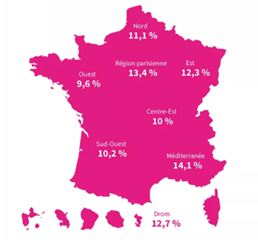 Carte obésité en France