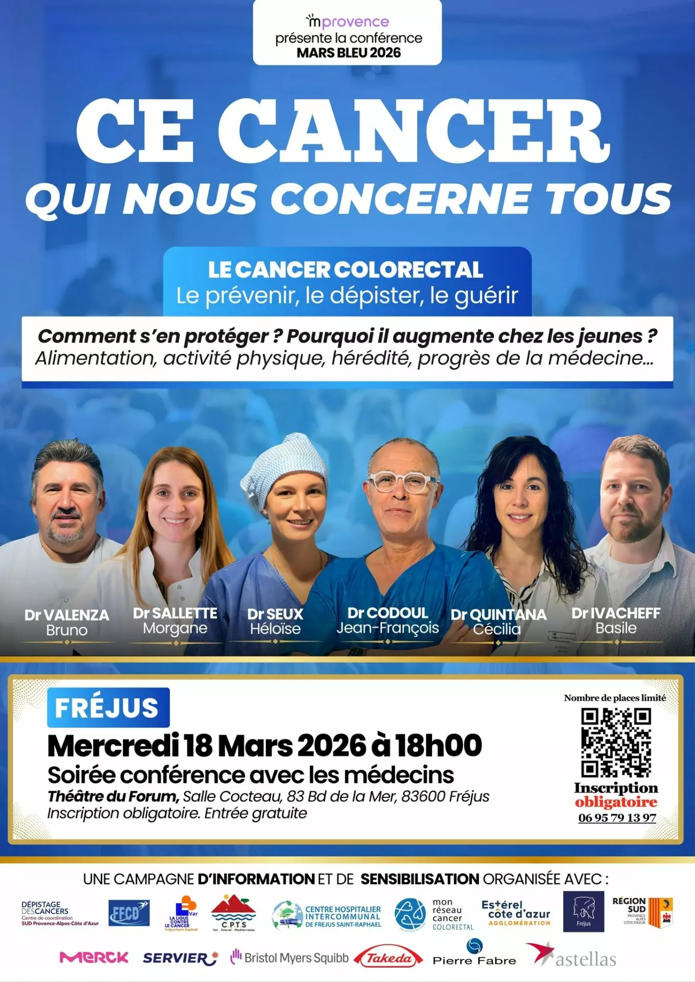 Soirée conférence Mars Bleu Fréjus 18 mars