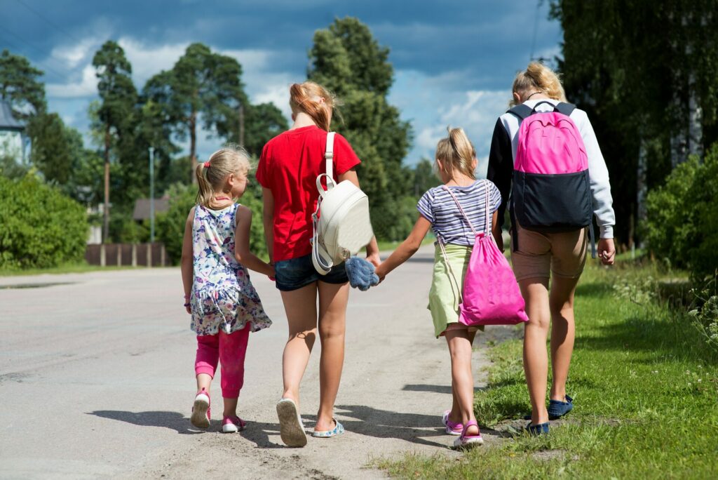 Sur le chemin de l'école