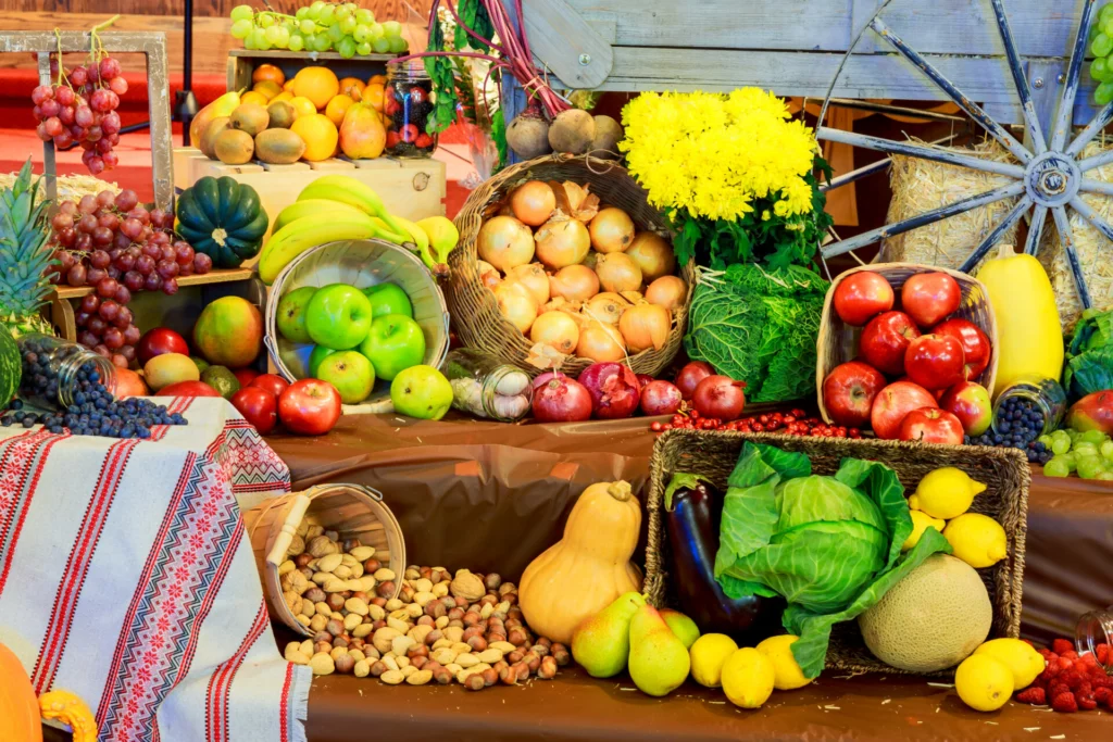 illustration fruits et legumes